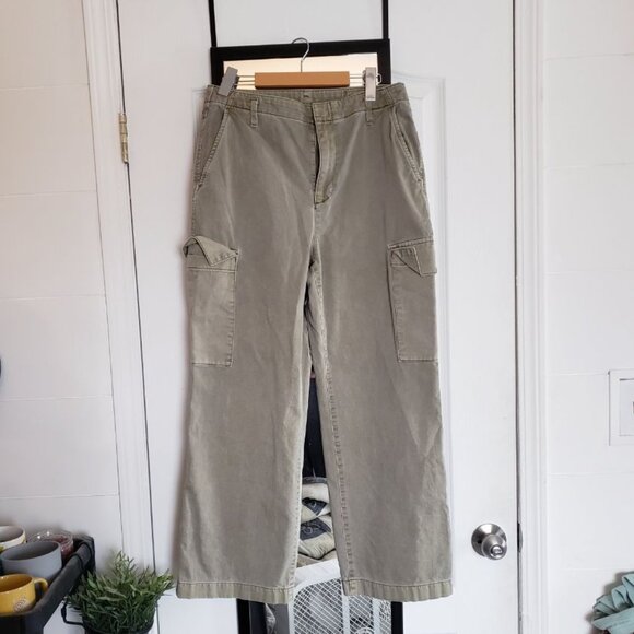 GAP Green/Khaki Loose Cargo Pants - Picture 1 of 6